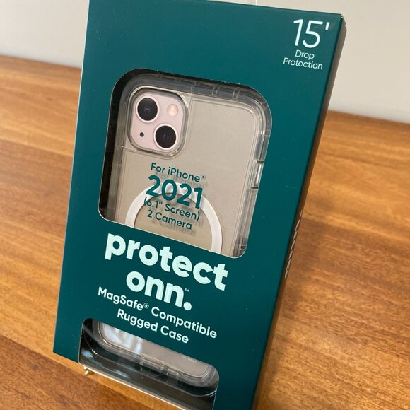 NEW, onn. MagSafe Compatible Rugged Case iPhone 2021 (2 camera), NIB cell phone - Picture 2 of 9